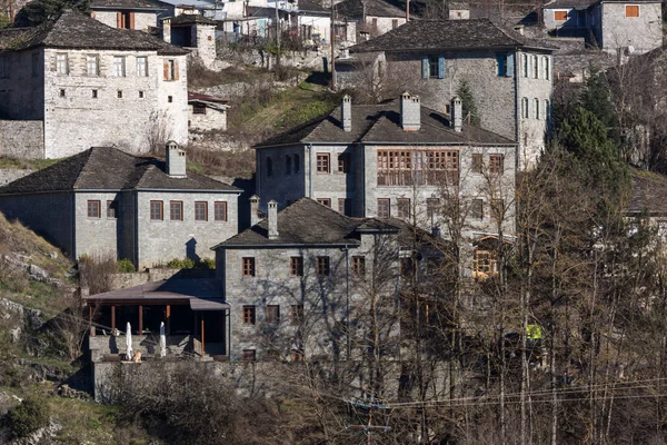 Panoramiczny Widok Wieś Kípoi Zagori Epir Grecja — Zdjęcie stockowe