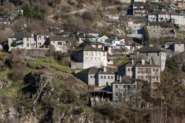 Panoramatický Pohled Vesnice Kipoi Zagori Epirus Řecko — Stock fotografie
