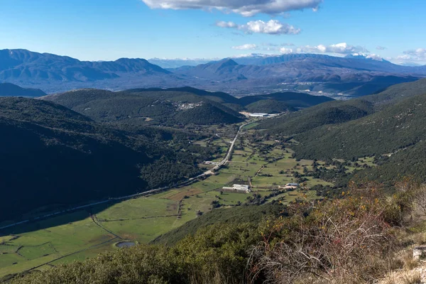 Increíble Paisaje Panorámico Montaña Pindus Epiro Grecia — Foto de Stock