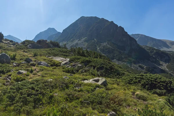 Paysage Vallée Rivière Begovitsa Pic Des Dents Pirin Mountain Bulgarie — Photo