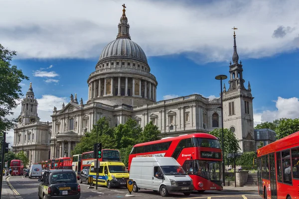 Londres Inglês Junho 2016 Vista Incrível Catedral São Paulo Londres — Fotografia de Stock