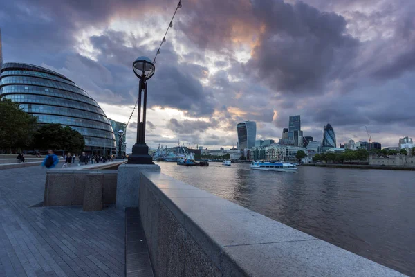 Londres Inglaterra Junio 2016 Foto Nocturna Del City Hall Londres —  Fotos de Stock