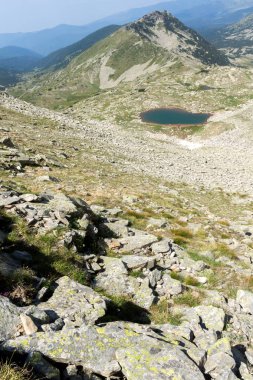 Muhteşem manzara keçi göl, Pirin Dağı, Bulgaristan