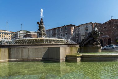 Rome, İtalya - 22 Haziran 2017: piazza görünümünü şaşırtıcı della Repubblica, Roma, İtalya