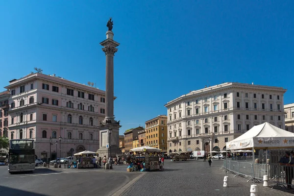 Roma Itália Junho 2017 Vista Incrível Ritmo Colonna Della Cidade — Fotografia de Stock