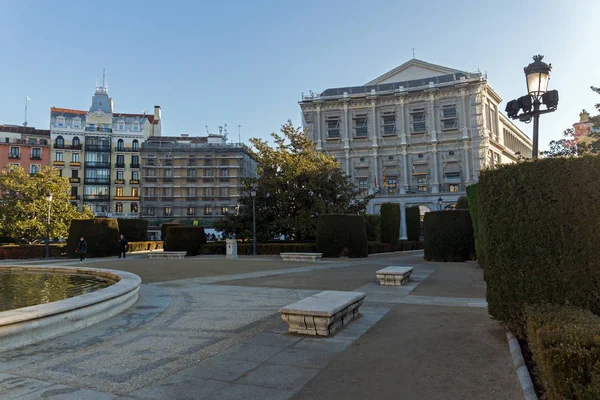 Madrid Espanha Janeiro 2018 Bela Vista Teatro Real Madrid Espanha — Fotografia de Stock