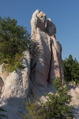 Kaya fenomen taş düğün yakınındaki şehir Kırcaali, Bulgaristan