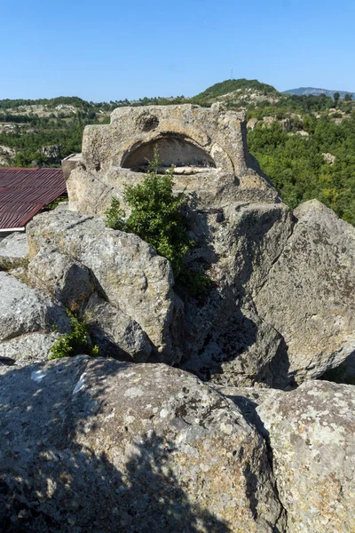 Ruinas Del Santuario Tracio Antiguo Tatul Región Kardzhali Bulgaria — Foto de Stock