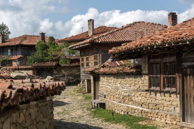 Zheravna mimari rezerv on dokuzuncu yüzyıl ile evler, Sliven bölge, Bulgaristan