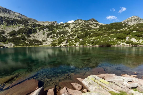 Paisagem Incrível Com Peixes Banderitsa Lake Pirin Mountain Bulgária — Fotografia de Stock