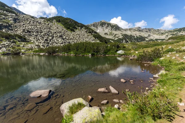 Fantastiska Landskap Med Mountain Lake Berget Pirin Bulgarien — Stockfoto