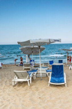 Obzor, Bulgaristan - 26 Temmuz 2014: Beach Resort Obzor, Burgaz bölge, Bulgaristan