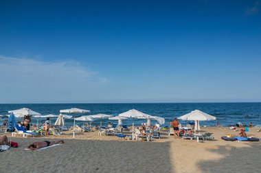 Obzor, Bulgaristan - 26 Temmuz 2014: Beach Resort Obzor, Burgaz bölge, Bulgaristan