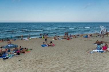 Obzor, Bulgaristan - 26 Temmuz 2014: Beach Resort Obzor, Burgaz bölge, Bulgaristan