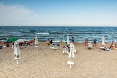 Obzor, Bulgaristan - 26 Temmuz 2014: Beach Resort Obzor, Burgaz bölge, Bulgaristan