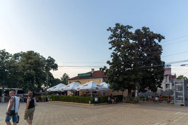 保加利亚奥布佐尔 2014年7月26日 保加利亚布尔地区奥布佐尔度假村中心街道 — 图库照片