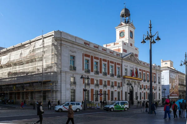 Madrid Spagna Gennaio 2018 Posta Reale Puerta Del Sol Madrid — Foto Stock