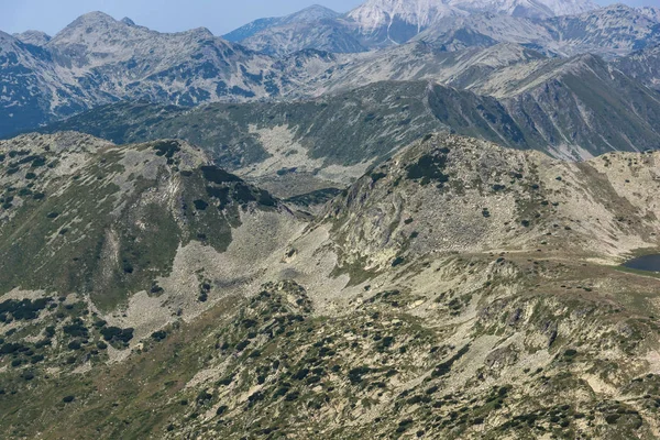 Niesamowita Panorama Szczytu Ujednoznacznienie Góry Pirin Bułgaria — Zdjęcie stockowe