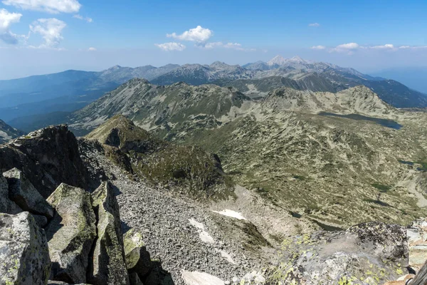 Increíble Panorama Desde Pico Kamenitsa Montaña Pirin Bulgaria — Foto de Stock