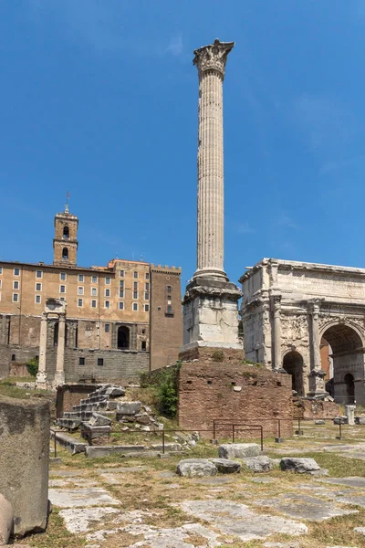 Rome Olaszország 2017 Június Capitoline Hill Septimius Severus Arch Római — Stock Fotó