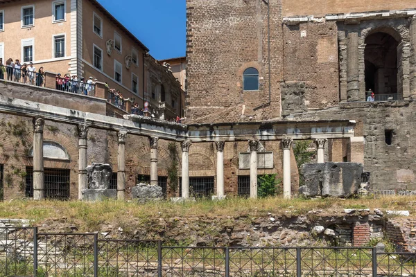 Roma Itália Junho 2017 Vista Panorâmica Fórum Romano Capitólio Cidade — Fotografia de Stock