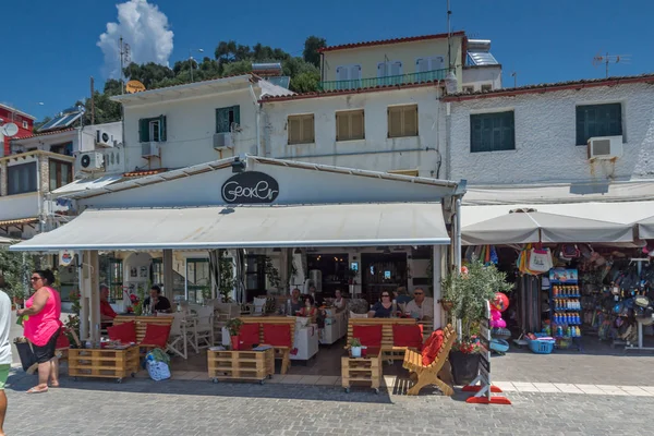 Parga Grecia Julio 2014 Increíble Vista Verano Ciudad Parga Epiro — Foto de Stock