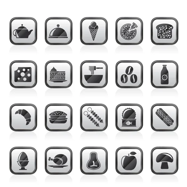 Different King Food Drinks Icons Vector Icon Set — Stock Vector