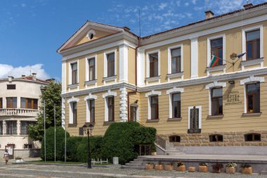 Kotel, Bulgaristan - 1 Ağustos 2014: Kotel tarihi kasaba Sliven bölge, Bulgaristan ortasına