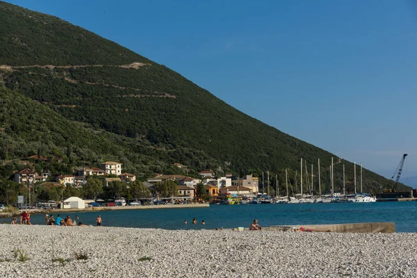 Vasiliki Lefkada Yunanistan Temmuz 2014 Panoramik Vasiliki Köyü Lefkada Ionian — Stok fotoğraf