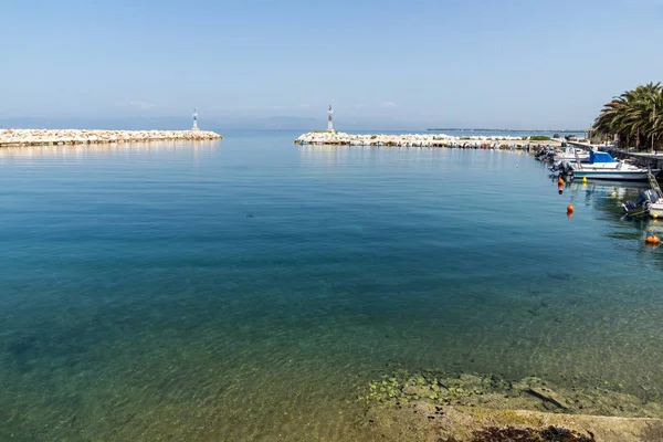 Thassos Grecia Aprile 2016 Porto Skala Sotiros Isola Taso Macedonia — Foto Stock