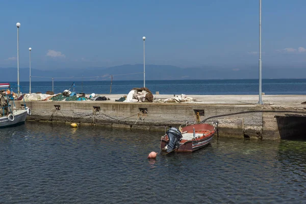 Taşöz Yunanistan Nisan 2016 Bağlantı Noktası Skala Rachoniou Thassos Adası — Stok fotoğraf