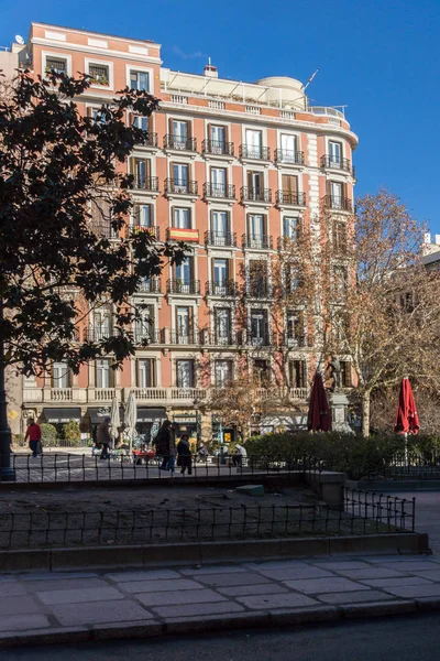 Madrid España Enero 2018 Plaza Del Rey Madrid España —  Fotos de Stock