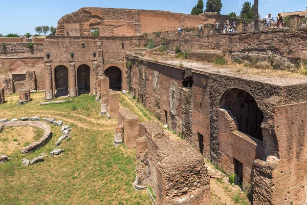 Rome Talya Haziran 2017 Panoramik Harabelerini Palatine Tepesi City Roma — Stok fotoğraf