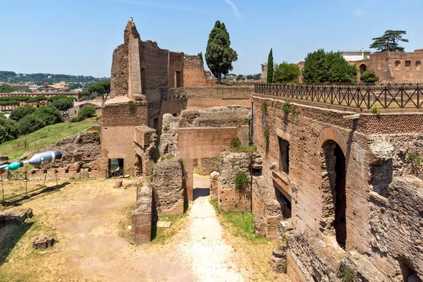 Rome Talya Haziran 2017 Panoramik Harabelerini Palatine Tepesi City Roma — Stok fotoğraf