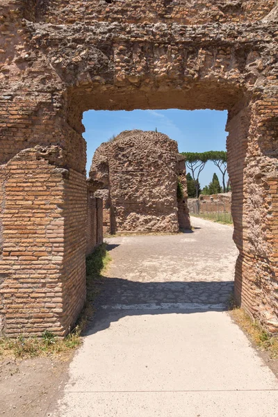 Roma Itália Junho 2017 Vista Panorâmica Das Ruínas Monte Palatino — Fotografia de Stock