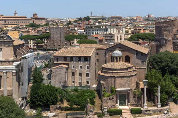 Rome Italie Juin 2017 Vue Panoramique Colline Palatine Aux Ruines — Photo