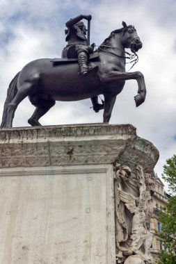 Londra, İngiltere - 16 Haziran 2016: Trafalgar Square, Londra, İngiltere, İngiltere