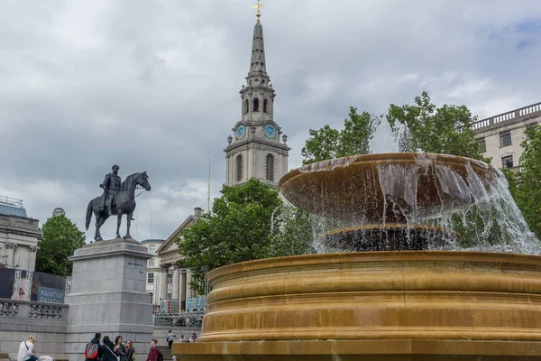Londres Inglaterra Junio 2016 Trafalgar Square City London Inglaterra Gran — Foto de Stock