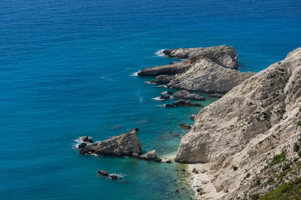 Rocas Cerca Petani Beach Cefalonia Islas Jónicas Grecia — Foto de Stock