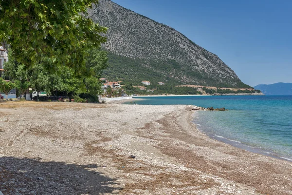 Increíble Vista Playa Poros Cefalonia Islas Jónicas Grecia —  Fotos de Stock