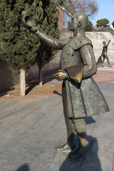 Madrid Spanje Januari 2018 Sculptuur Voor Las Ventas Arena Plaza — Stockfoto