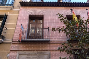 Madrid, İspanya - 22 Ocak 2018: Lope de Vega müze şehir, Madrid, İspanya