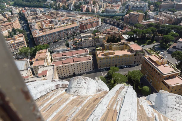 Amazing Panorama Vatican City Rome Dome Peter Basilica Italia — Foto de Stock