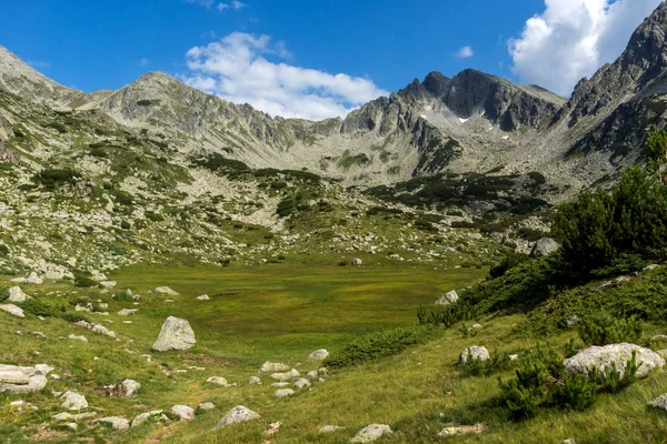 Paysage Étonnant Des Sommets Yalovarnika Vallée Rivière Begovitsa Montagne Pirin — Photo