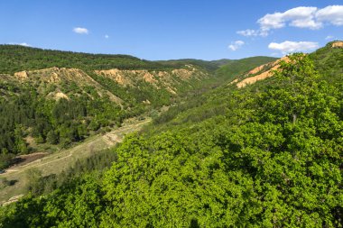 Kaya oluşumu Stob Piramitler, Rila Dağı, Köstendil bölge, Bulgaristan manzara