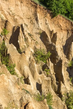 Kaya oluşumu ile Stob Piramitler, Rila Dağı, Köstendil bölge, Bulgaristan manzara