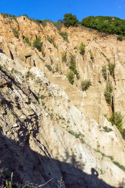 Landskap Med Klippformation Stob Pyramiderna Rilabergen Kyustendil Region Bulgarien — Stockfoto