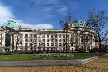 Sofia, Bulgaristan - 17 Mart 2018: Üniversitesi Sofya St. Kliment Ohridski, Bulgaristan görünümünü şaşırtıcı