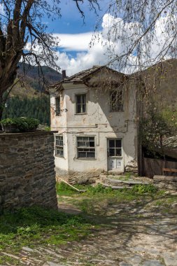 Köy Kosova ile orijinal on dokuzuncu yüzyıl evler, Plovdiv bölge, Bulgaristan