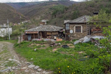 Köy Kosova ile orijinal on dokuzuncu yüzyıl evler, Plovdiv bölge, Bulgaristan